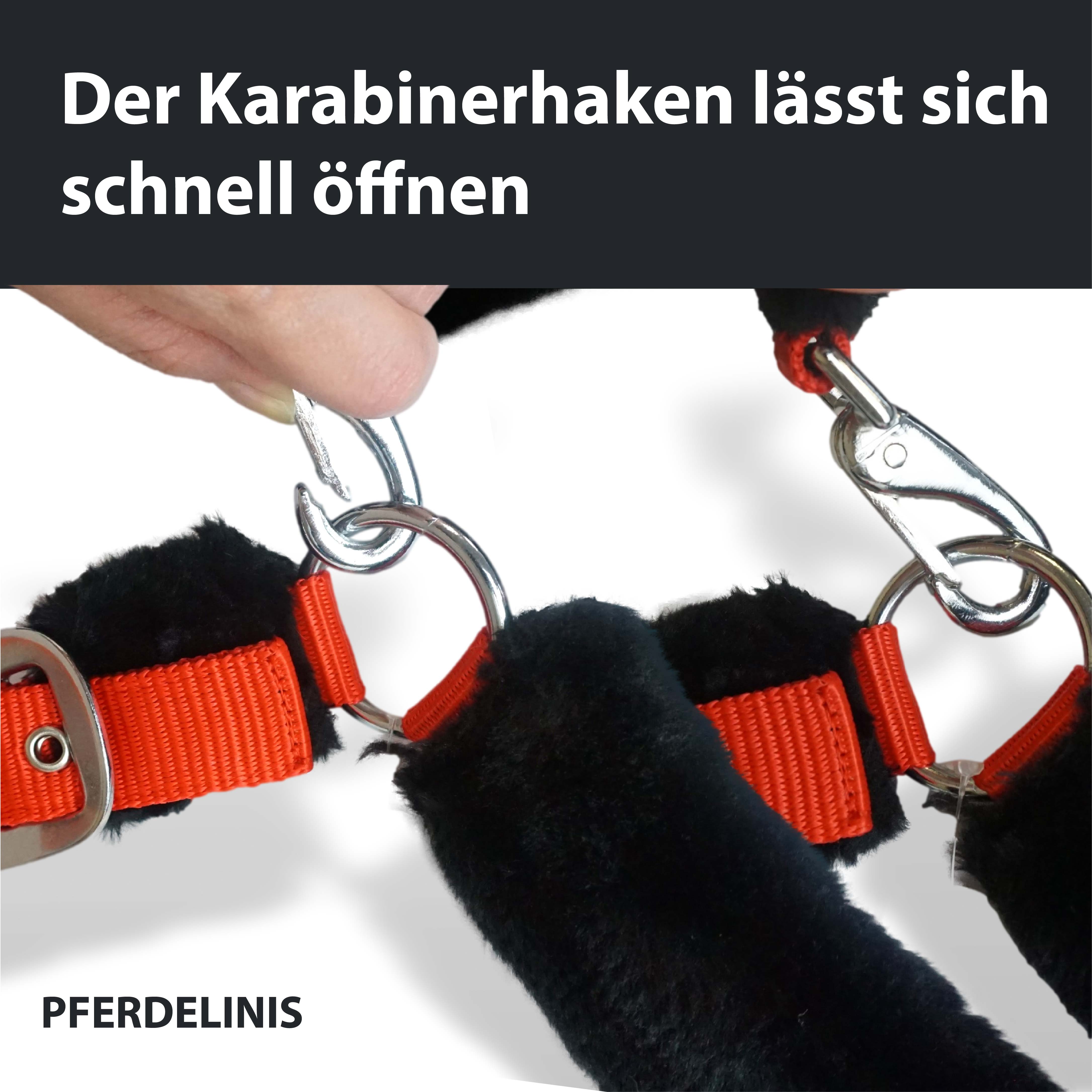 Halfter mit Fell, weich gepolstert